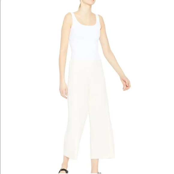 NEW Theory Tinley Twill Cropped Wide Leg Pants - Picture 3 of 16